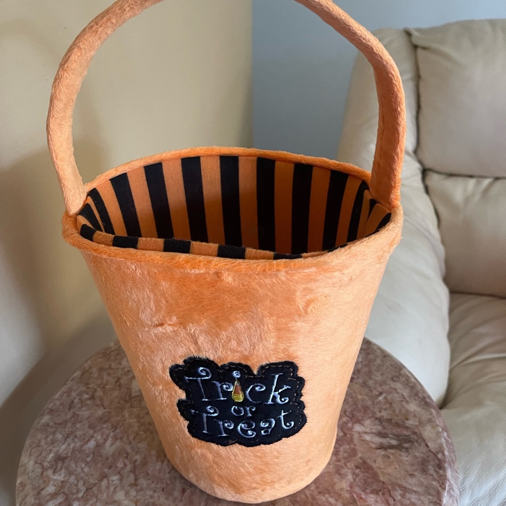 Soft Fuzzy Trick or Treat Basket - Perfect for Little Ones